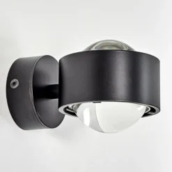 hofstein Applique murale Sapri Noir, 1 lumière