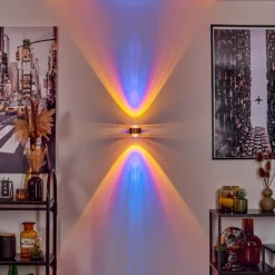 hofstein Applique murale Sapri Vieux laiton, Noir, 1 lumière