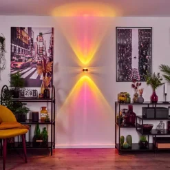 hofstein Applique murale Sapri Vieux laiton, Noir, 1 lumière