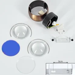 hofstein Applique murale Sapri Vieux laiton, Noir, 1 lumière