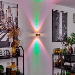 hofstein Applique murale Sapri Vieux laiton, Noir, 1 lumière