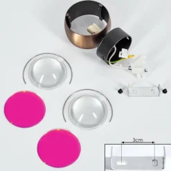 hofstein Applique murale Sapri Vieux laiton, Noir, 1 lumière