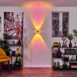 hofstein Applique murale Sapri Vieux laiton, Noir, 1 lumière