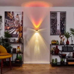 hofstein Applique murale Sapri Vieux laiton, Noir, 1 lumière