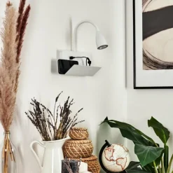 hofstein Applique murale Sarnen Blanc, 1 lumière* Spots Et Projecteurs