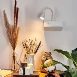 hofstein Applique murale Sarnen Blanc, 1 lumière* Spots Et Projecteurs