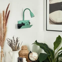 hofstein Applique murale Sarnen Bleu, 1 lumière