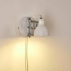 hofstein Applique murale Saxon Blanc, 1 lumière* Appliques