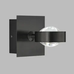 SCHÖNER WOHNEN-Kollektion Applique murale Lense LED Noir, 1 lumière* Appliques