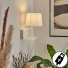 Lampes En Tissu-hofstein Applique murale Schonenwerd Blanc, 1 lumière