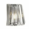 Luminaires Searchlight Applique murale Searchlight TIARA Chrome, Transparent, 1 lumière