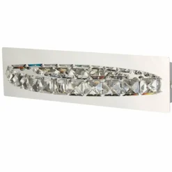 Luminaires Searchlight Applique murale Searchlight CLOVER LED Chrome, Argenté, Transparent, 1 lumière