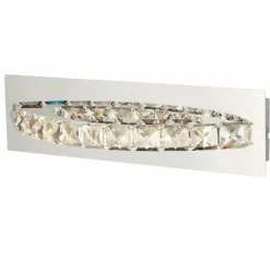 Luminaires Searchlight Applique murale Searchlight CLOVER LED Chrome, Argenté, Transparent, 1 lumière