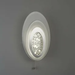 Luminaires Searchlight Applique murale Searchlight WALL LED Chrome, Blanc, 1 lumière