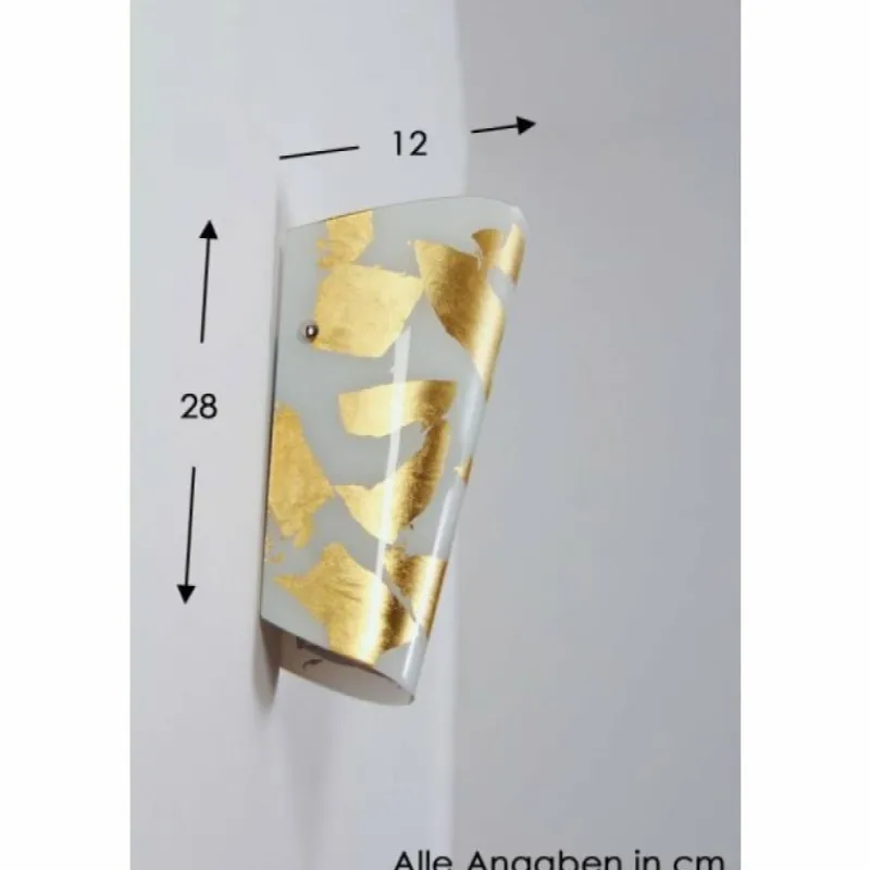 Luminaires Selene Applique murale Selene Or, Blanc, 1 lumière