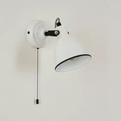 Lampes Vintages & Rétros-hofstein Applique murale Selki Noir, Blanc, 1 lumière