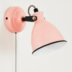 Lampes Vintages & Rétros-hofstein Applique murale Selki Rose, Noir, 1 lumière