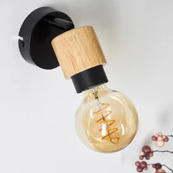 Lampes Vintages & Rétros-hofstein Applique murale Sezze Noir, 1 lumière