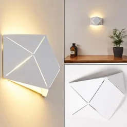 hofstein Applique murale Shouver LED Blanc, 1 lumière