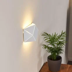 hofstein Applique murale Shouver LED Blanc, 1 lumière