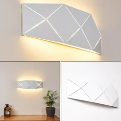 hofstein Applique murale Shouver LED Blanc, 1 lumière* Appliques