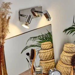 hofstein Applique murale Sibarco LED Chrome, 2 lumières