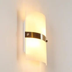 hofstein Applique murale Sibo Acier inoxydable, 2 lumières