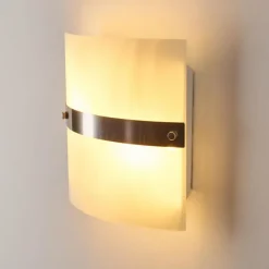 hofstein Applique murale Sibo Acier inoxydable, 2 lumières