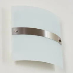 hofstein Applique murale Sibo Acier inoxydable, 2 lumières