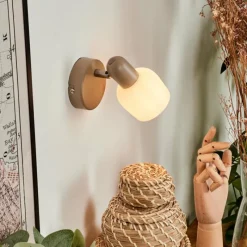 hofstein Applique murale Sivol Beige, Sable, 1 lumière