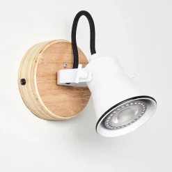 Lampes Vintages & Rétros-hofstein Applique murale Skodsbol Brun, Blanc, 1 lumière