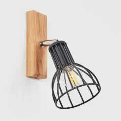 Luminaires Scandinaves-hofstein Applique murale Sognefest Brun, Chrome, 1 lumière