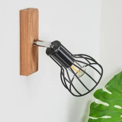 Luminaires Scandinaves-hofstein Applique murale Sognefest Brun, Chrome, 1 lumière