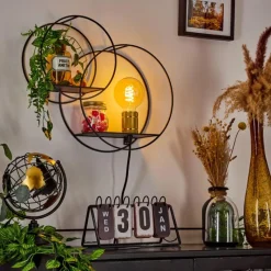 Lampes Dorées-hofstein Applique murale Sorvari Or, Noir, 1 lumière