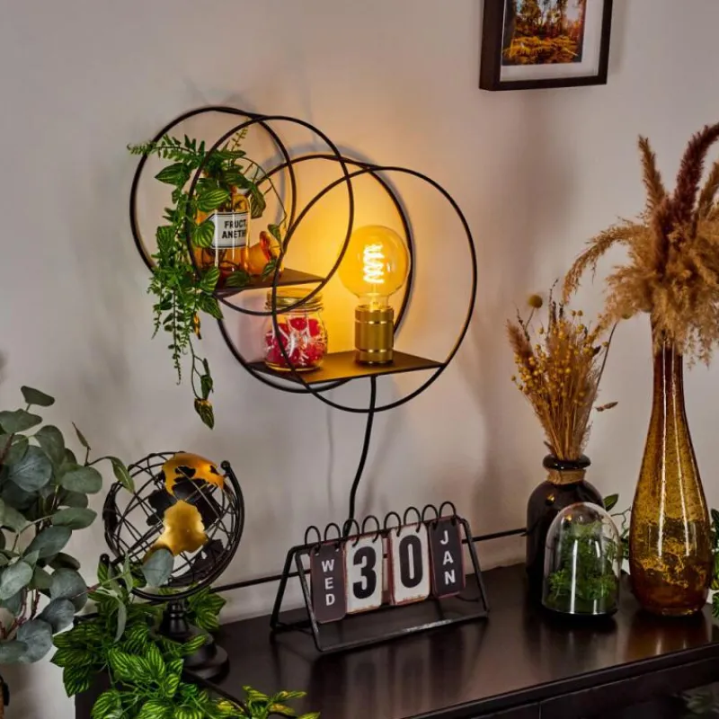 Lampes Dorées-hofstein Applique murale Sorvari Or, Noir, 1 lumière