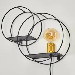 Lampes Dorées-hofstein Applique murale Sorvari Or, Noir, 1 lumière