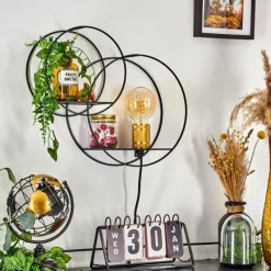 Lampes Dorées-hofstein Applique murale Sorvari Or, Noir, 1 lumière