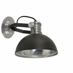 Lampes Industrielles-Luminaires Steinhauer Applique murale Steinhauer Brooklyn Noir, Argenté, 1 lumière