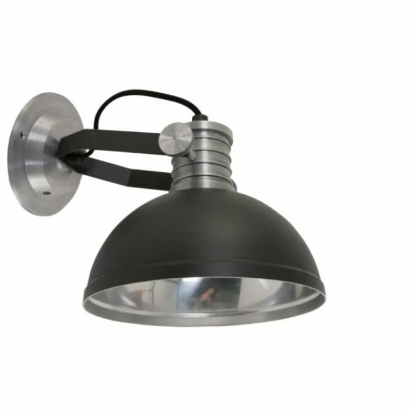 Lampes Industrielles-Luminaires Steinhauer Applique murale Steinhauer Brooklyn Noir, Argenté, 1 lumière