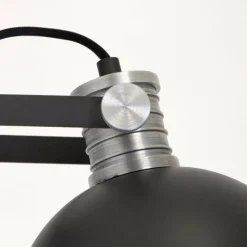 Lampes Industrielles-Luminaires Steinhauer Applique murale Steinhauer Brooklyn Noir, Argenté, 1 lumière