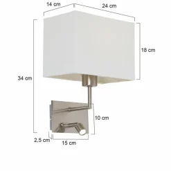Luminaires Steinhauer Applique murale Steinhauer Mexlite LED Beige, 1 lumière* Éclairage Led