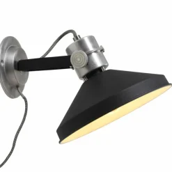 Lampes Industrielles-Luminaires Steinhauer Applique murale Steinhauer Zappa Noir, 1 lumière