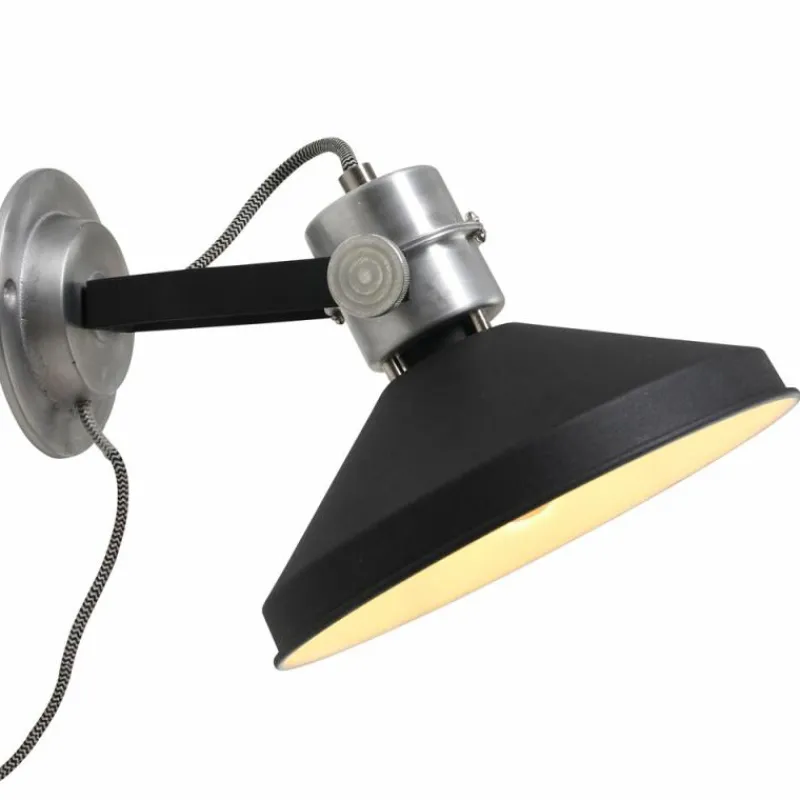Lampes Industrielles-Luminaires Steinhauer Applique murale Steinhauer Zappa Noir, 1 lumière