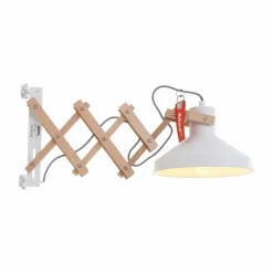 Luminaires Scandinaves-Luminaires Steinhauer Applique murale Steinhauer Woody Bois clair, Blanc, 1 lumière
