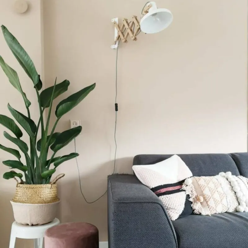 Luminaires Scandinaves-Luminaires Steinhauer Applique murale Steinhauer Woody Bois clair, Blanc, 1 lumière