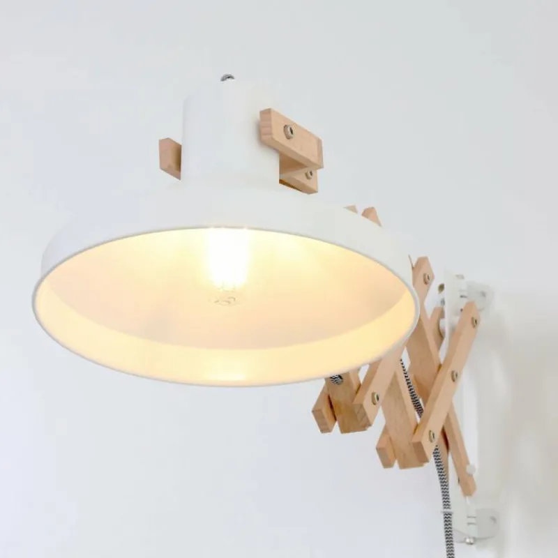 Luminaires Scandinaves-Luminaires Steinhauer Applique murale Steinhauer Woody Bois clair, Blanc, 1 lumière