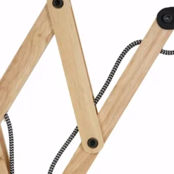 Lampes En Tissu-Luminaires Steinhauer Applique murale Steinhauer Mexlite Liv Beige, Bois clair, Noir, 1 lumière