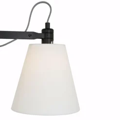 Lampes En Tissu-Luminaires Steinhauer Applique murale Steinhauer Mexlite Liv Beige, Bois clair, Noir, 1 lumière
