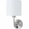 Lampes En Tissu-Luminaires Steinhauer Applique murale Steinhauer Noor Acier inoxydable, 1 lumière