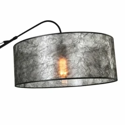 Lampes En Tissu-Luminaires Steinhauer Applique murale Steinhauer Gramineus Gris, Noir, 1 lumière